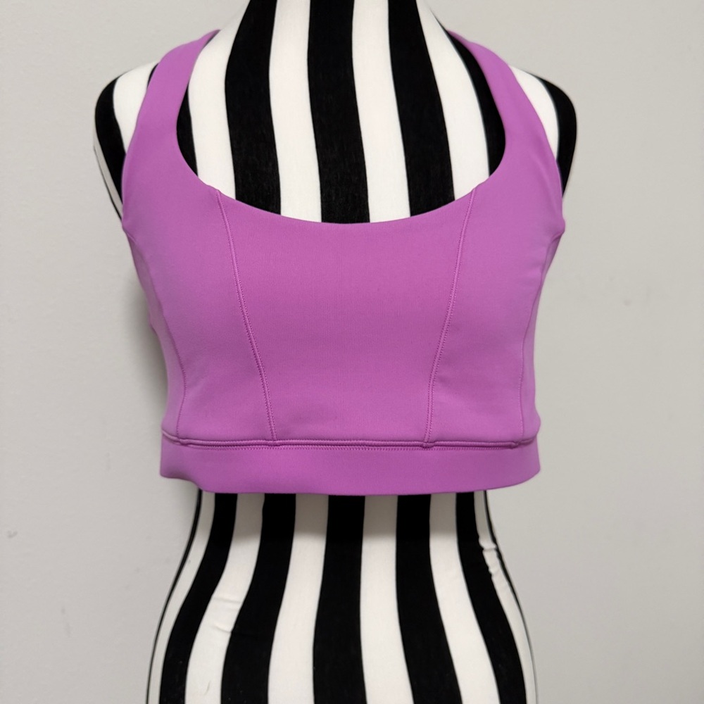 Blogilates (Target exclusive)  Purple corset Women's Sports Bra size L like new